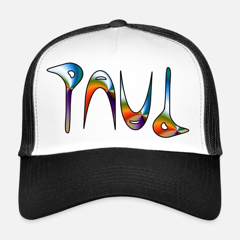 Paul - Trucker Cap - Weiß/Schwarz