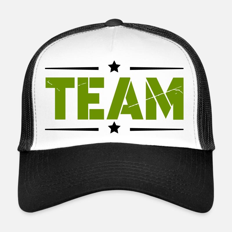 Équipe - Casquette trucker  - blanc/noir