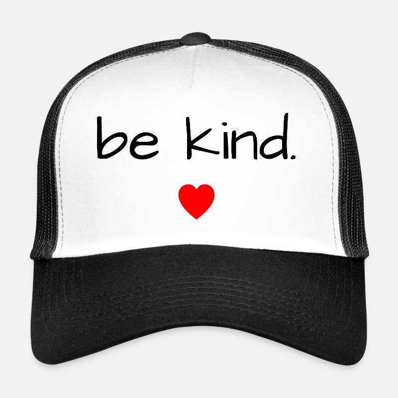 Be kind - Trucker Cap - white/black