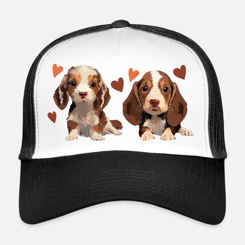 Chiots - N’aimons-nous pas les petits chiens Casquette trucker 