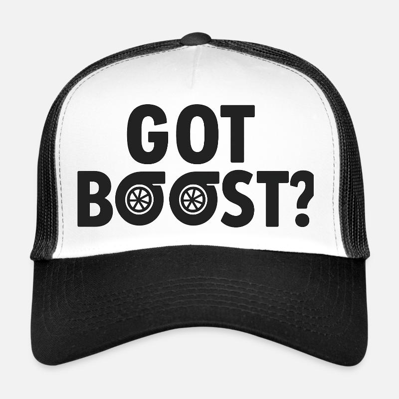 Got Boost Turbo - Casquette trucker  - blanc/noir
