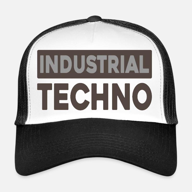 Industrielle Techno-Typografie Trucker Cap