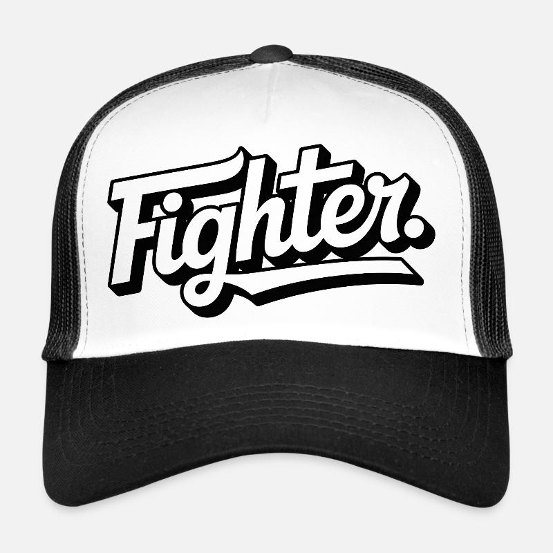 fighter. Clean lettering Trucker Cap