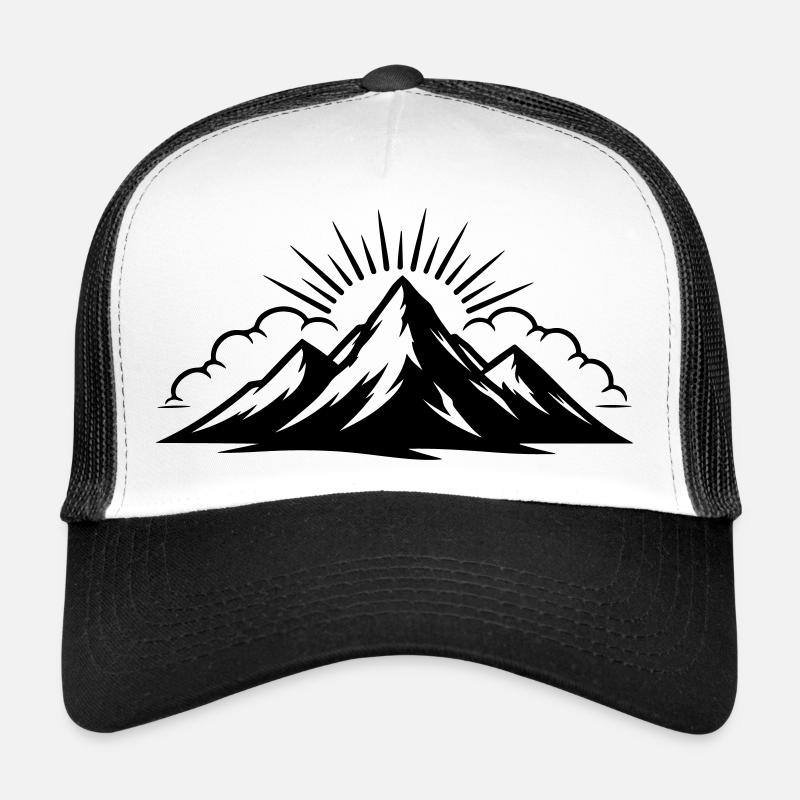 Mountains Clouds Peaks Trucker Cap