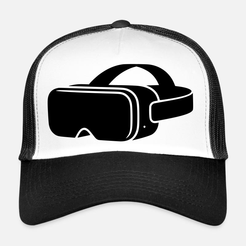 VR Glasses Headset Icon - Trucker Cap - white/black