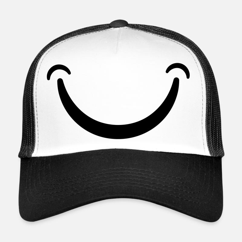Smile - Trucker Cap - white/black