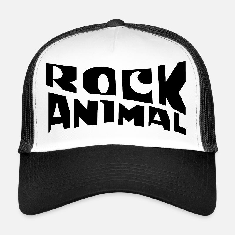 Typographie des animaux rocheux design du logo Casquette trucker 