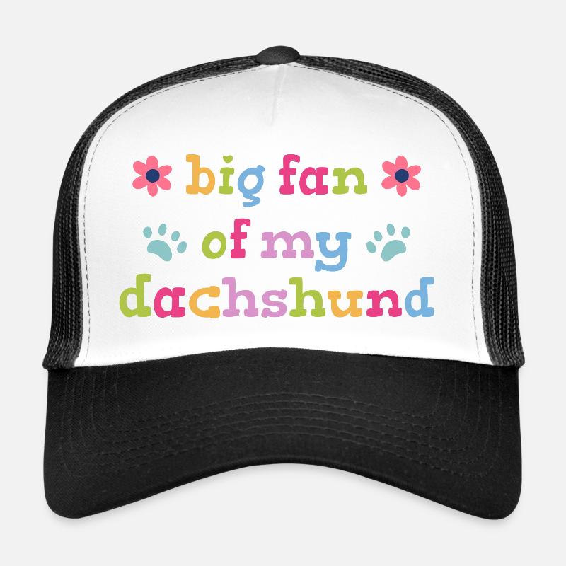 Grand fan de mon teckel Casquette trucker 