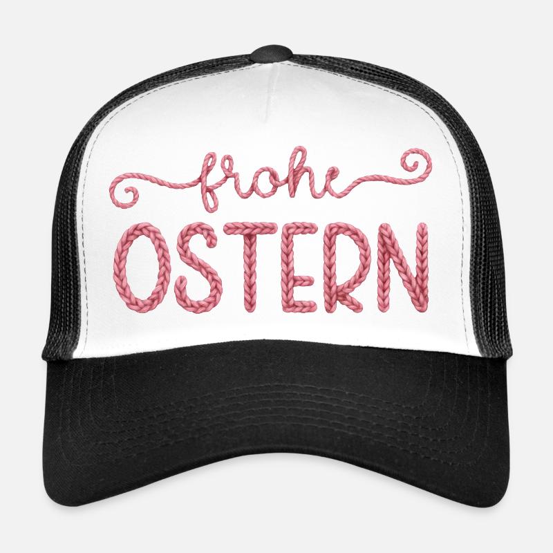 Frohe Ostern - Trucker Cap - Weiß/Schwarz