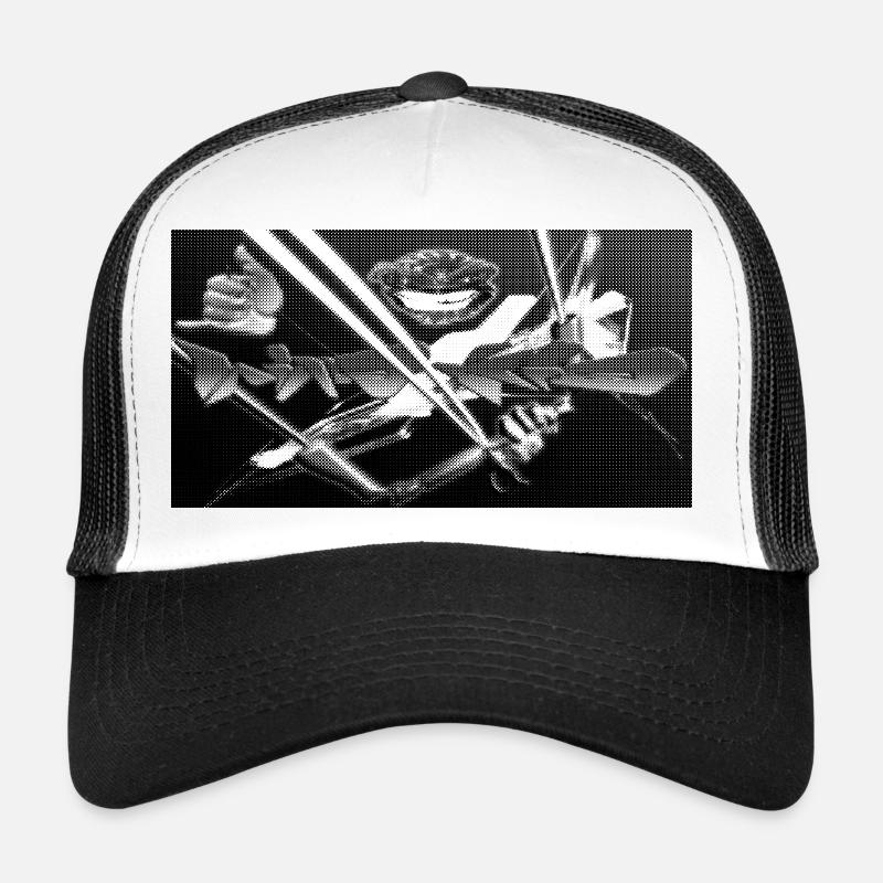 Contraste grotesque de visages néon Casquette trucker 