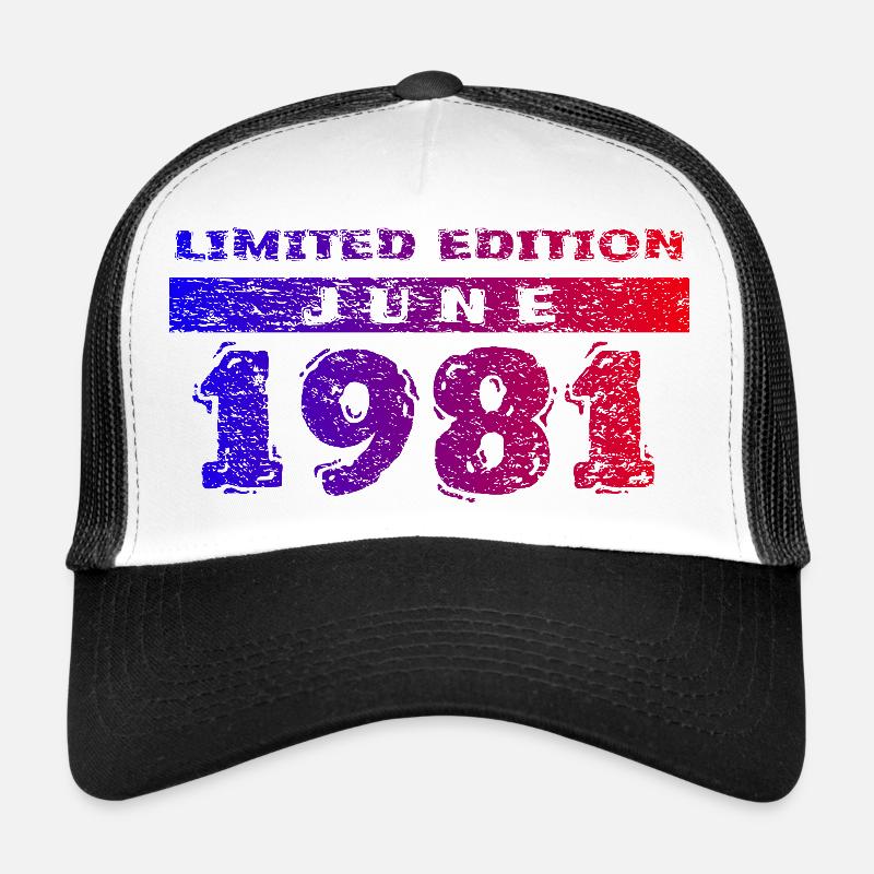 45e anniversaire Édition limitée 06/1981 Casquette trucker 