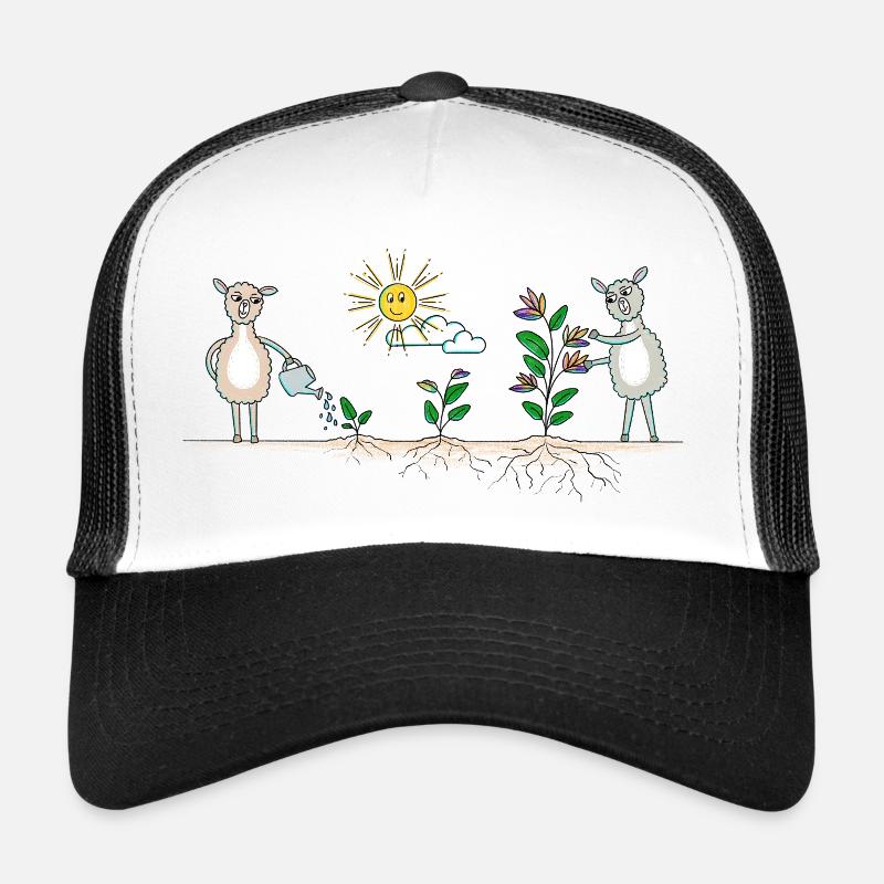 Jardin de lamas coloré Casquette trucker 
