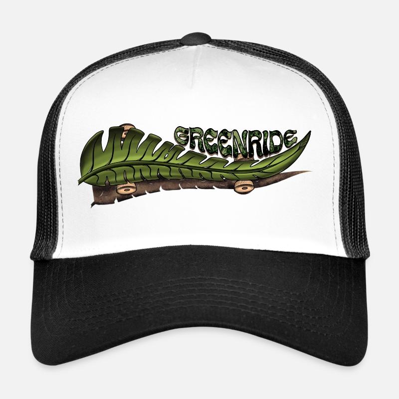Greenride - Trucker Cap - Weiß/Schwarz
