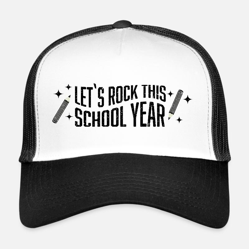 Début de l’école - Casquette trucker - blanc/noir