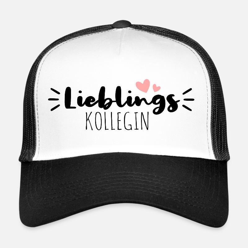 Lieblingskollegin - Trucker Cap - Weiß/Schwarz