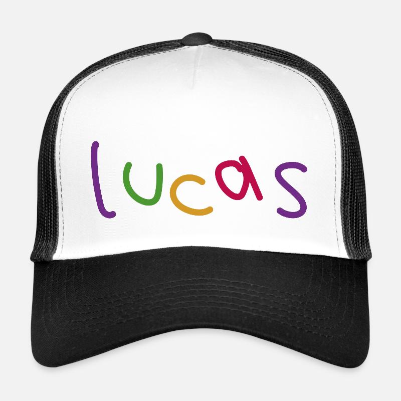Lucas Lucas - Casquette trucker  - blanc/noir