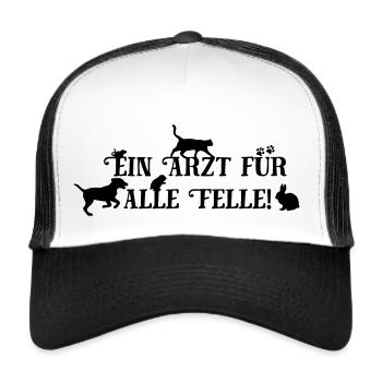 Ein Arzt für alle Felle - Trucker Cap - Weiß/Schwarz - Vorne
