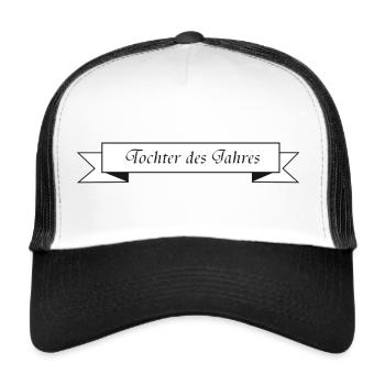 Tochter des Jahres - Trucker Cap - Weiß/Schwarz - Vorne