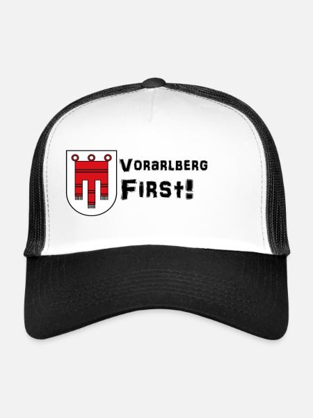 Vorarlberg First - Trucker Cap - Weiß/Schwarz