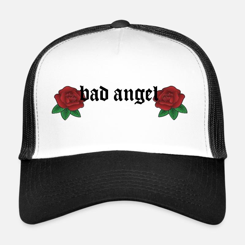 Rose - Trucker Cap - Weiß/Schwarz