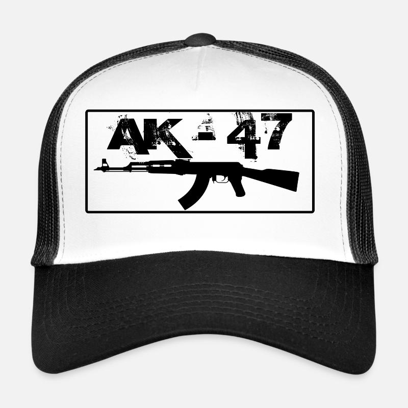 Fusil d'assaut AK 47 Kalashnikov Casquette trucker 