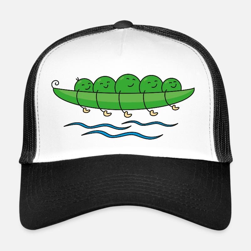 Pea Canoe - Trucker Cap - white/black
