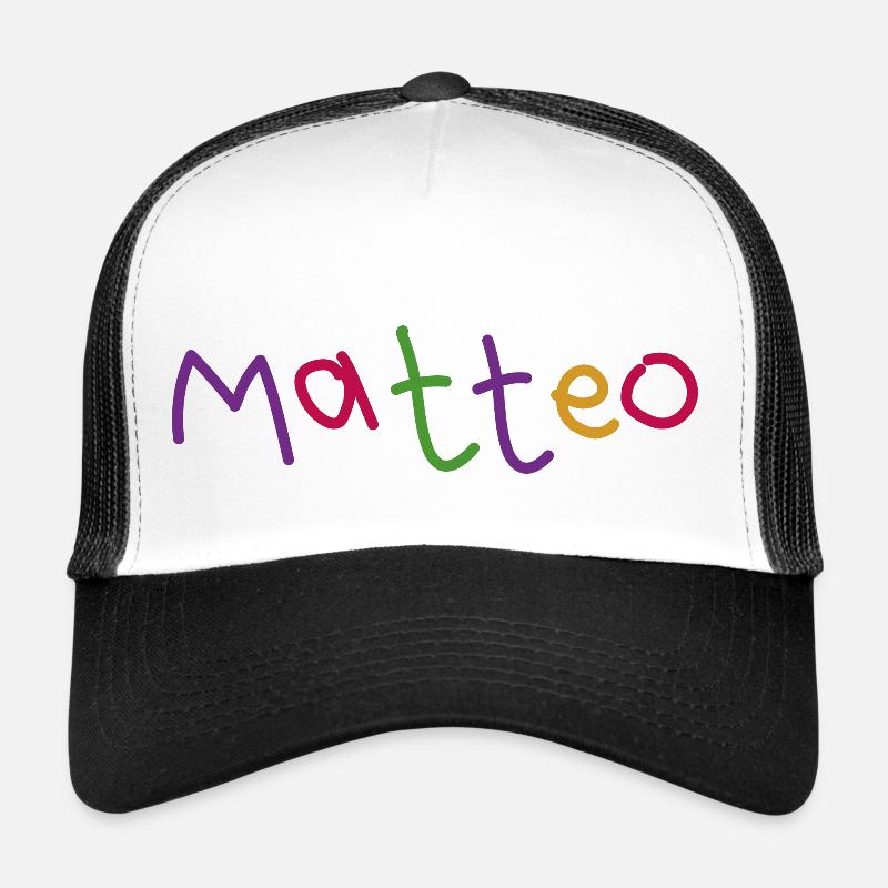 Matteo - Trucker Cap - Weiß/Schwarz