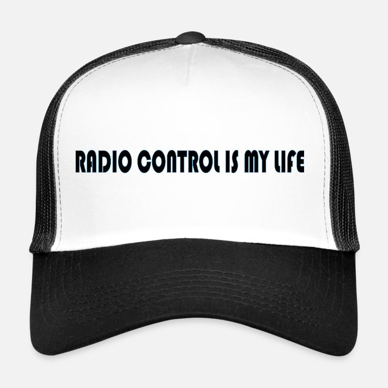 La radiocommande Rc est ma vie - Casquette trucker  - blanc/noir