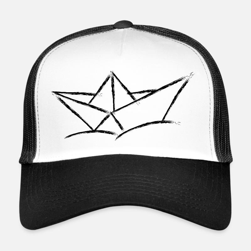 Papierboot Skizze Trucker Cap