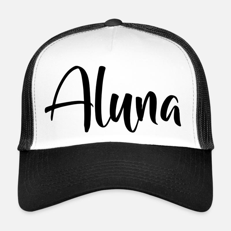 Prénom Aluna Casquette trucker 
