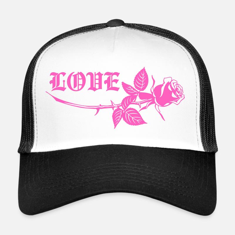 Love Rose - Trucker Cap - white/black