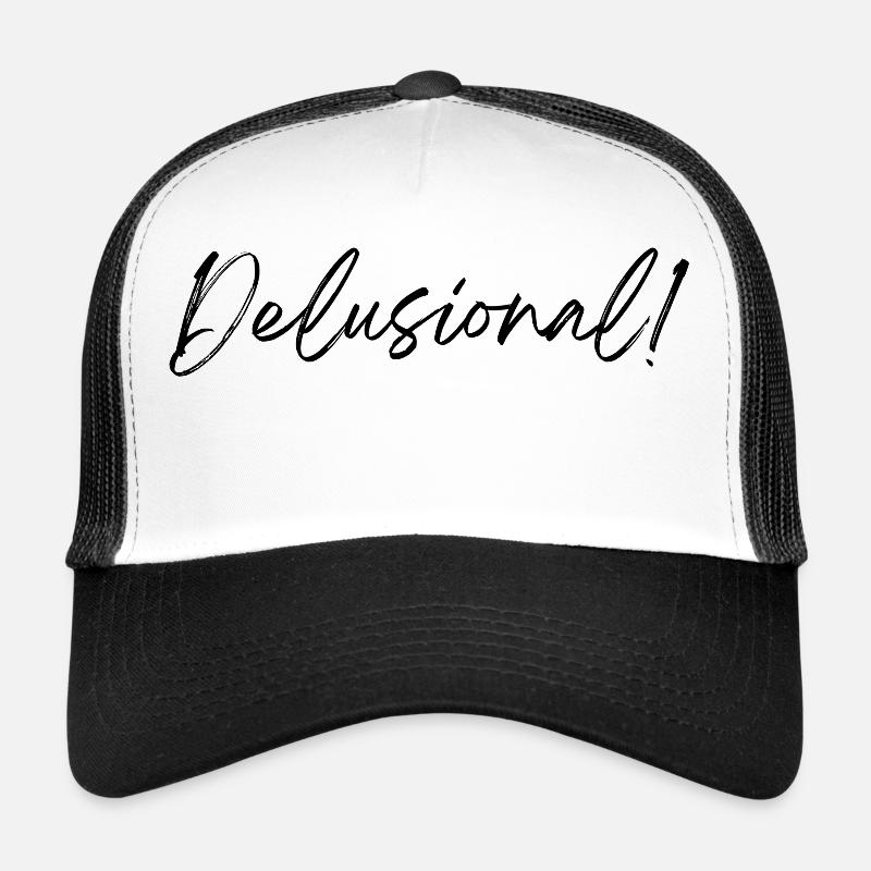 Delusional - Trucker Cap - white/black