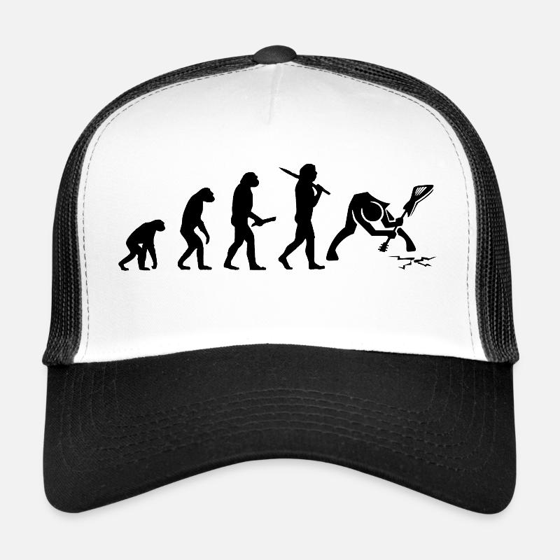 Evolution Progress Développement Rock Star Heavy - Casquette trucker  - blanc/noir