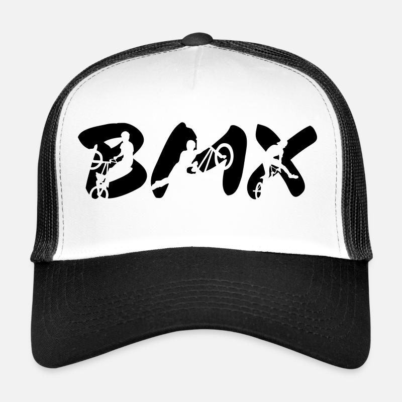 BMX - Casquette trucker  - blanc/noir