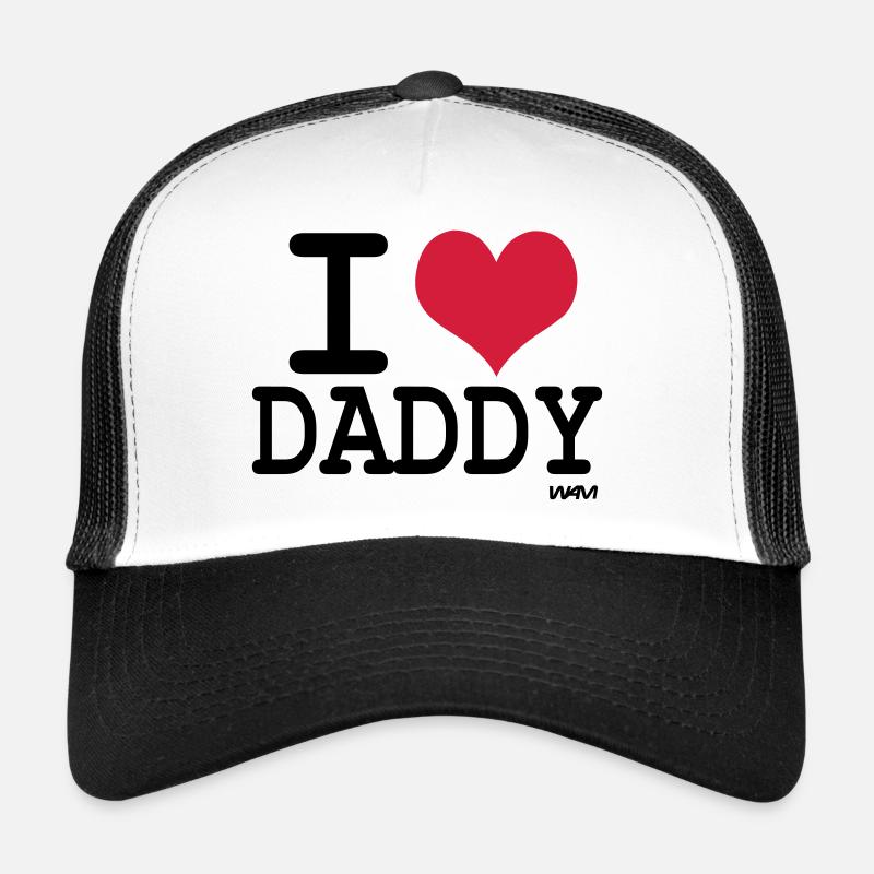 i love daddy by wam Trucker Cap