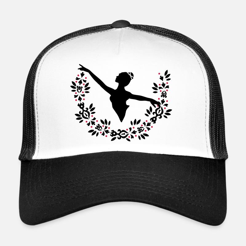 Une ballerine et une couronne de feuilles Casquette trucker 