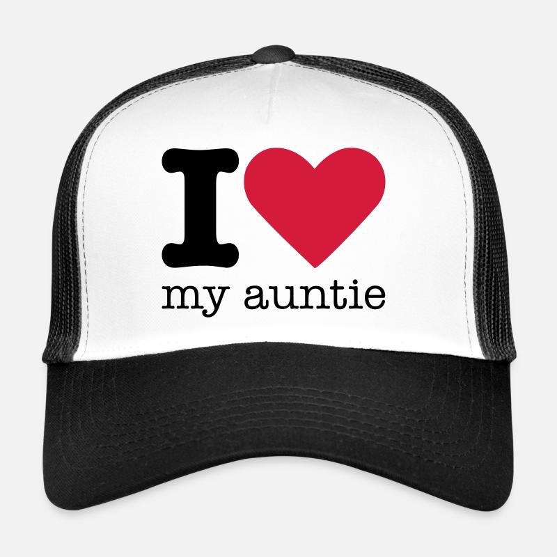 I Love My Auntie - Trucker Cap - Weiß/Schwarz