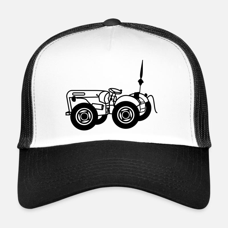 Holder ohne Schriftzug - Trucker Cap - Weiß/Schwarz