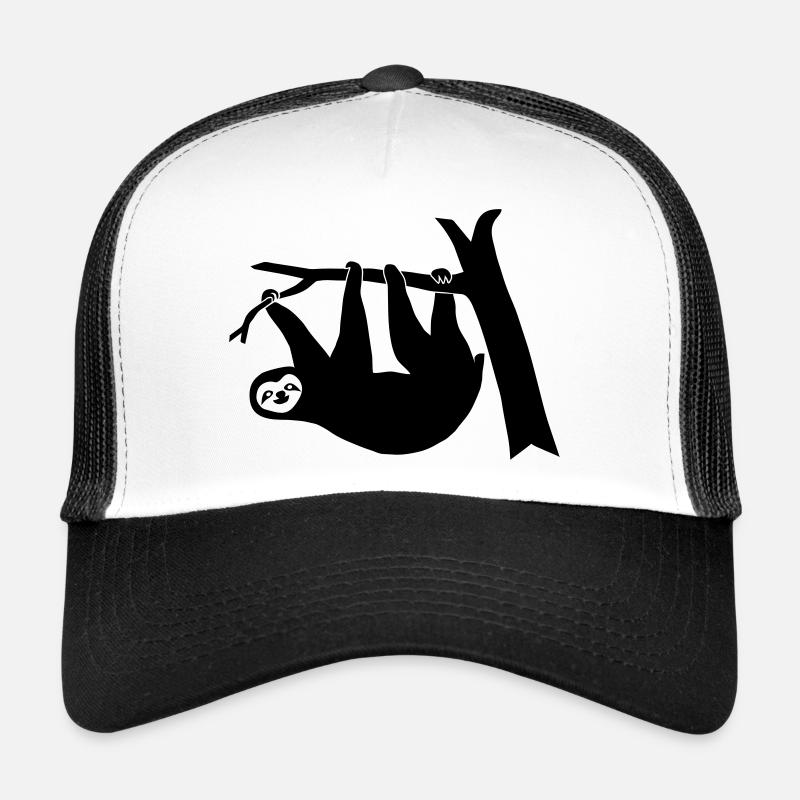 lazy sloth tree forest climbing relaxed wildlife Trucker Cap