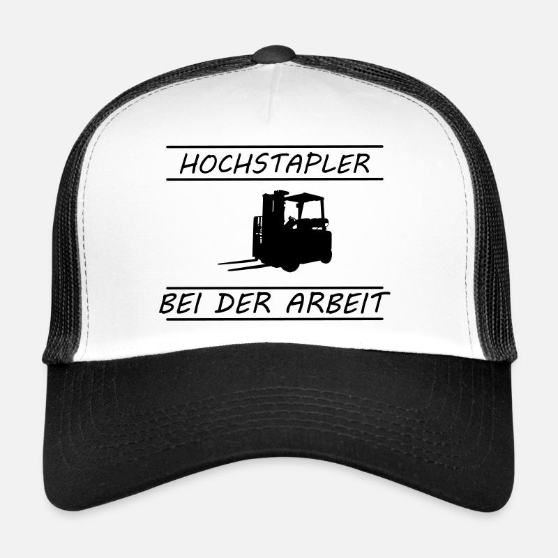 Hochstapler bei der Arbeit - Trucker Cap - Weiß/Schwarz