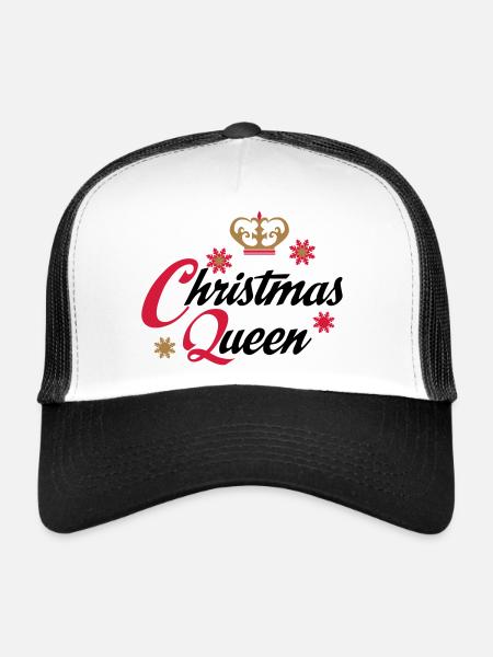 Noël - Casquette trucker  - blanc/noir - Devant