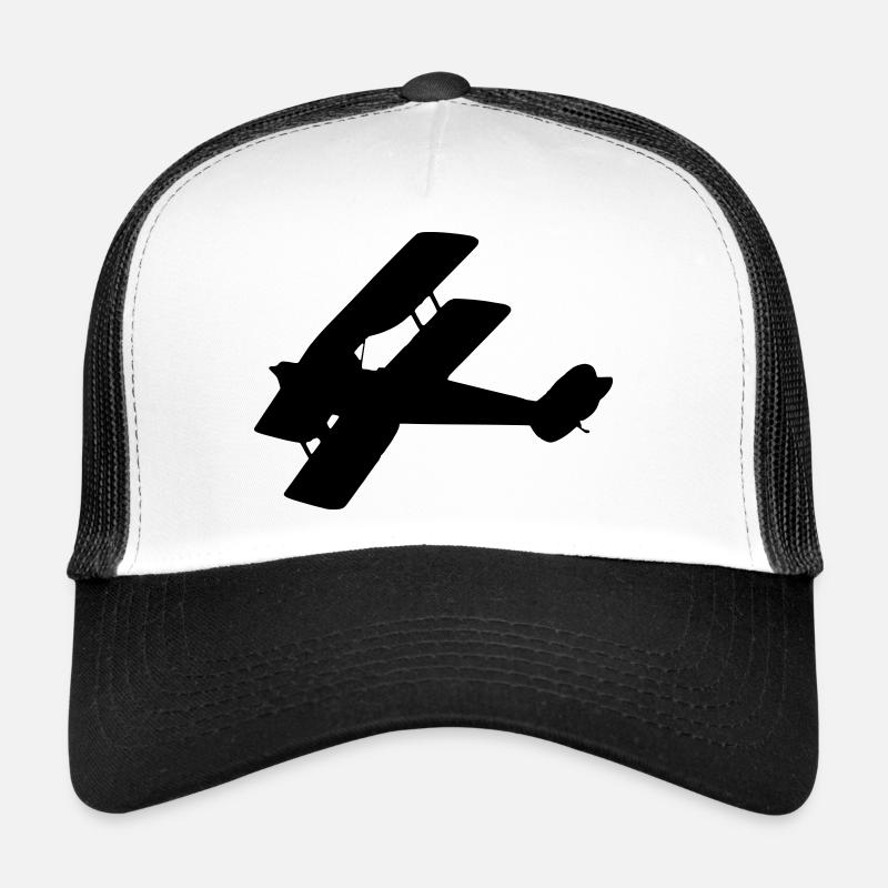 Biplane silhouette Trucker Cap