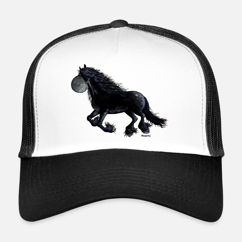 Frison noir - Frison Cheval Casquette trucker 