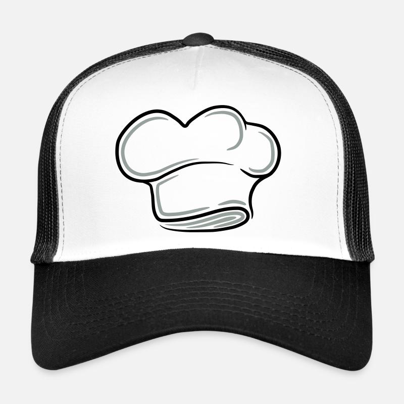 Conception de tatouage pour le chapeau du Chef exé - Casquette trucker  - blanc/noir