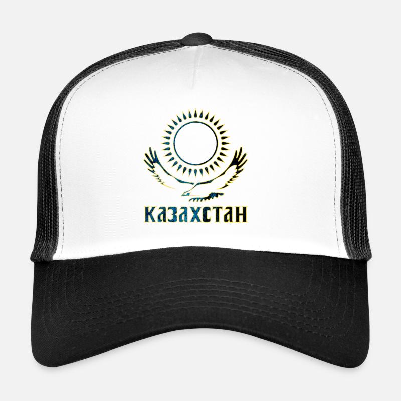 Kazakhstan eagle lettering Trucker Cap
