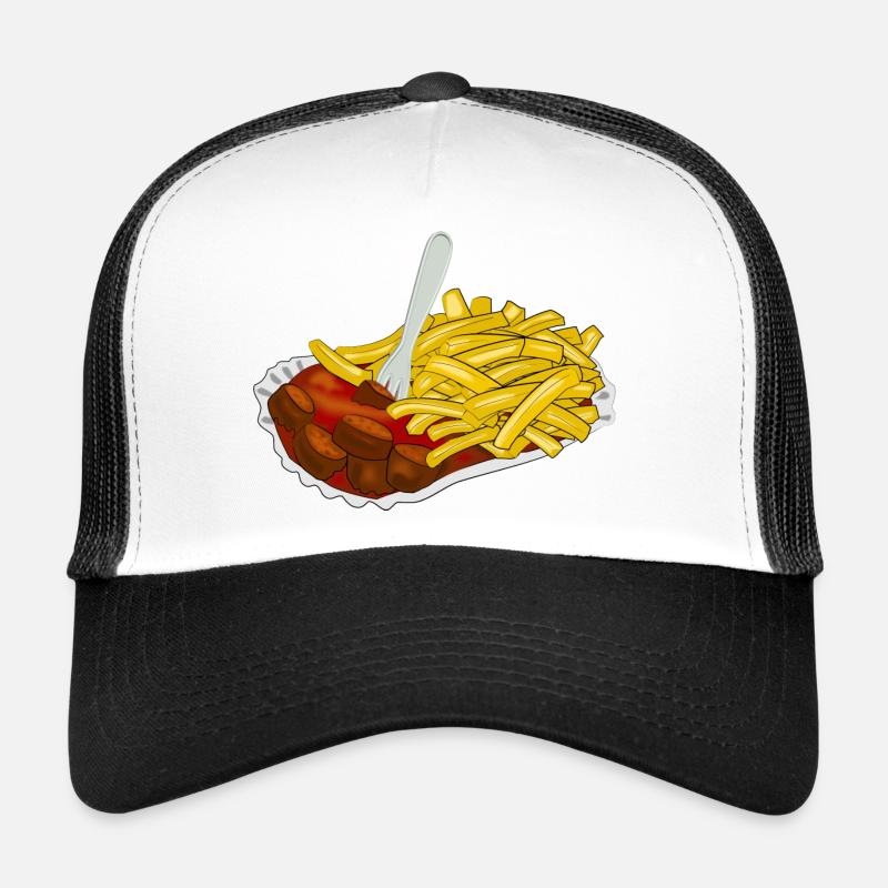 Currywurst avec frites Casquette trucker 