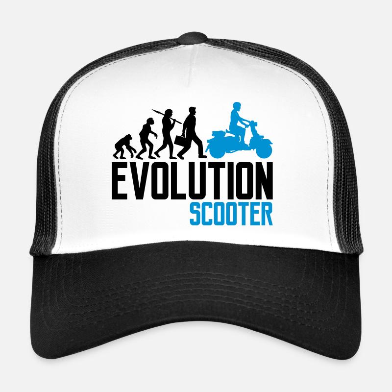 motor evolution electric scooter clipart elek Trucker Cap