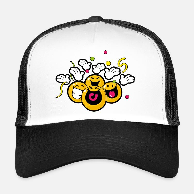 Smiley New Year Celebrating Casquette trucker 