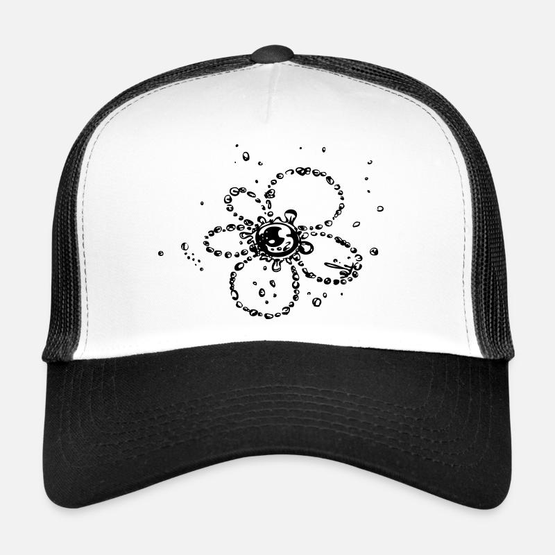 Water splash, Flower of water drops. Trucker Cap