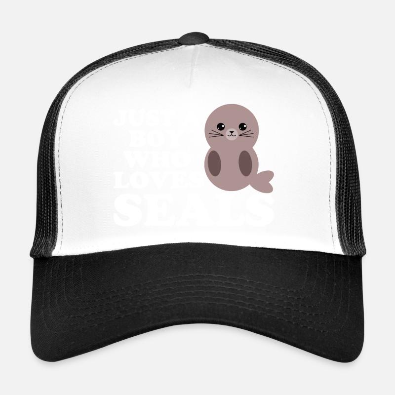Robbe Seehund Junge Geschenk Hundsrobbe Trucker Cap